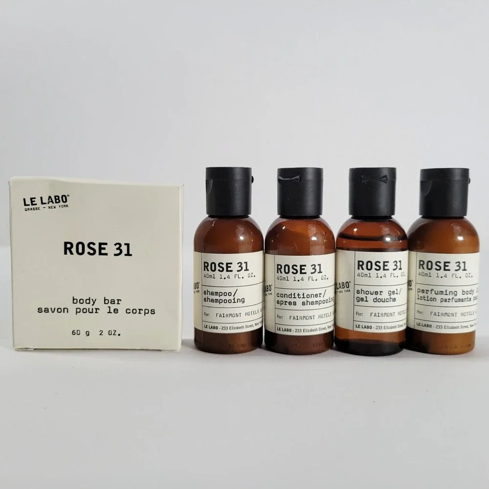 Le Labo Rose 31 Travel Size Shampoo Conditioner Lotion Soap Shower Gel 1.4 Oz - Picture 1 of 4